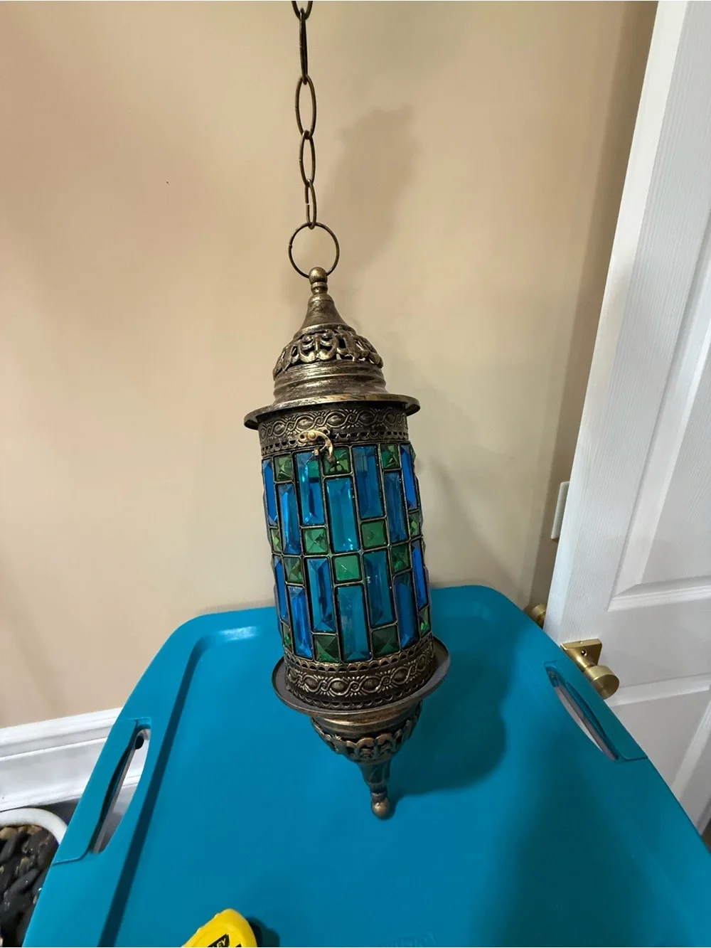 Pier 1 Turkish Moroccan Hanging Candle Holder Decorative Lantern